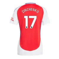 Camisa de Futebol Arsenal Oleksandr Zinchenko #17 Equipamento Principal Mulheres 2024-25 Manga Curta